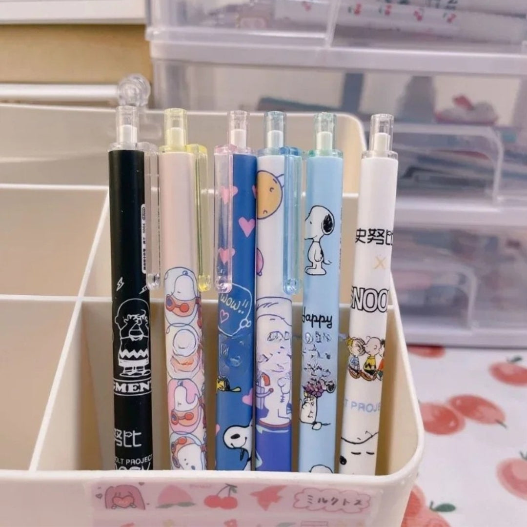 Snoopy 0.5mm 6pcs Pen Set