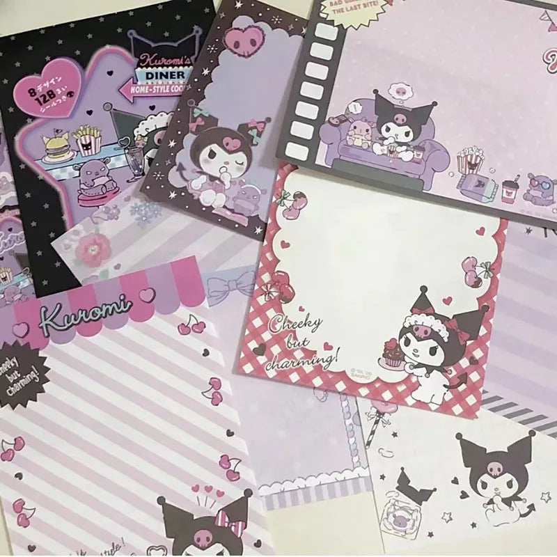 Kuromi Notepad Set - Stickers Included