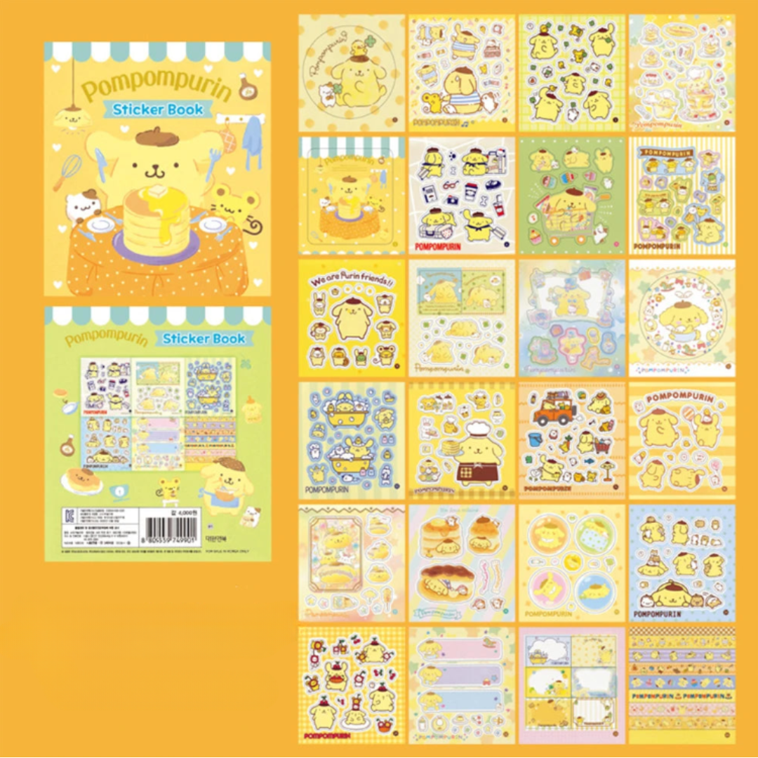 Pompompurin 24 Page Sticker Book