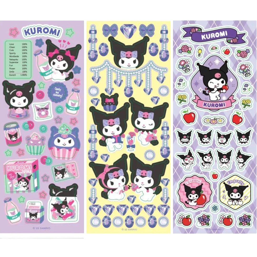 Kuromi 3pcs Stickers Pack