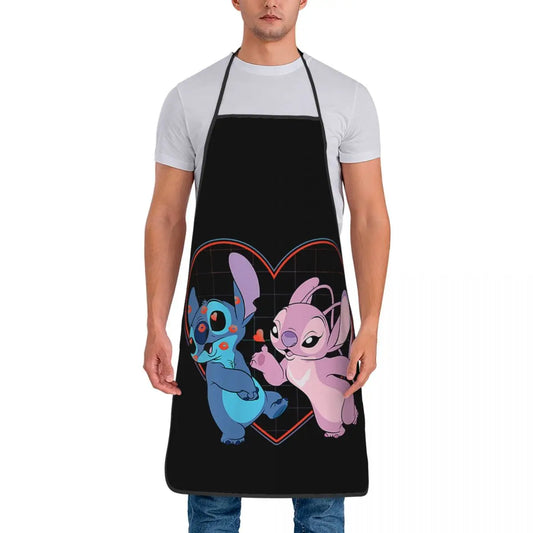 Angel Flying Kiss to Stitch Apron
