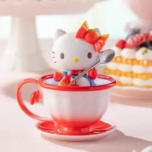 Hello Kitty Tea Cup Figurine