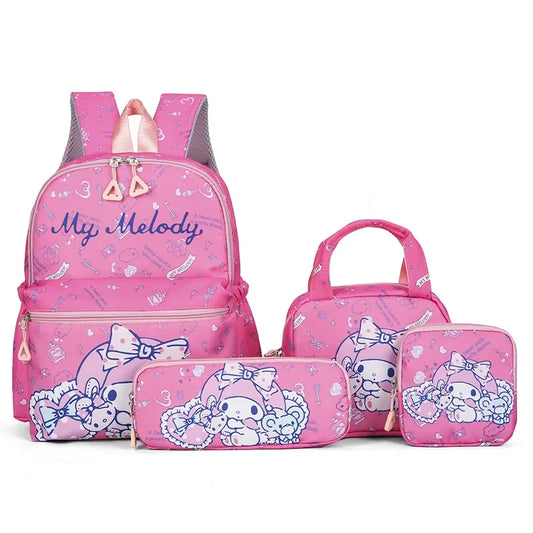 My Melody Kawaii 4pcs Bag Set