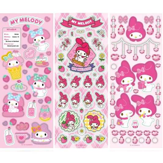 My Melody 3pcs Stickers Pack