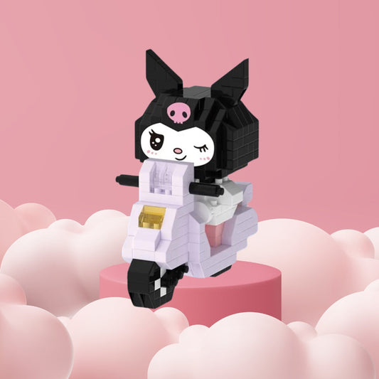 Kuromi On A Scooter Building Blocks Kit