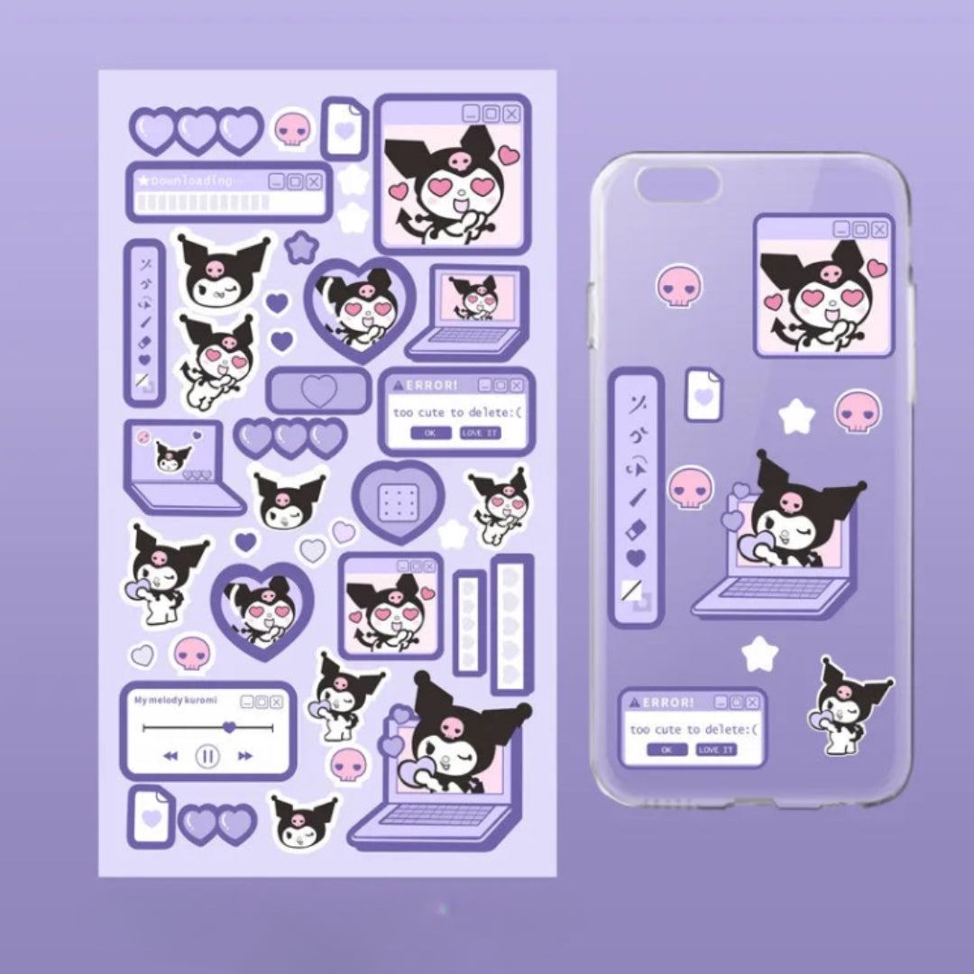 Kuromi Phone Stickers