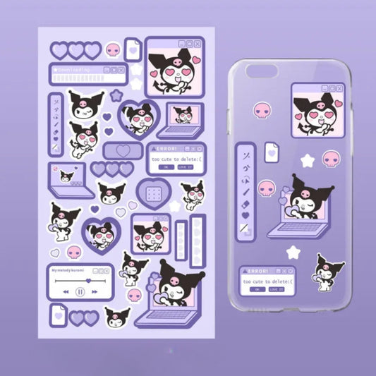 Kuromi Phone Stickers